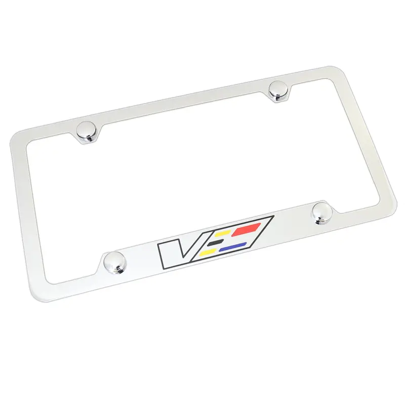 Cadillac V-Series License Plate Frame (Chrome) 1