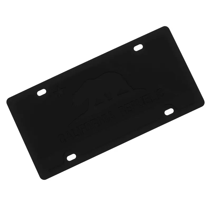 California Flag License Plate (Black) 1