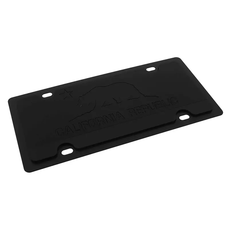 California Flag License Plate (Black) 2