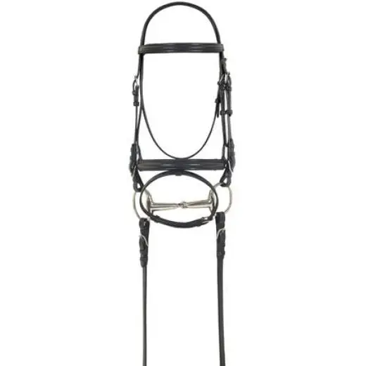 Camelot Dressage Bridle With Anti-Slip Reins 1