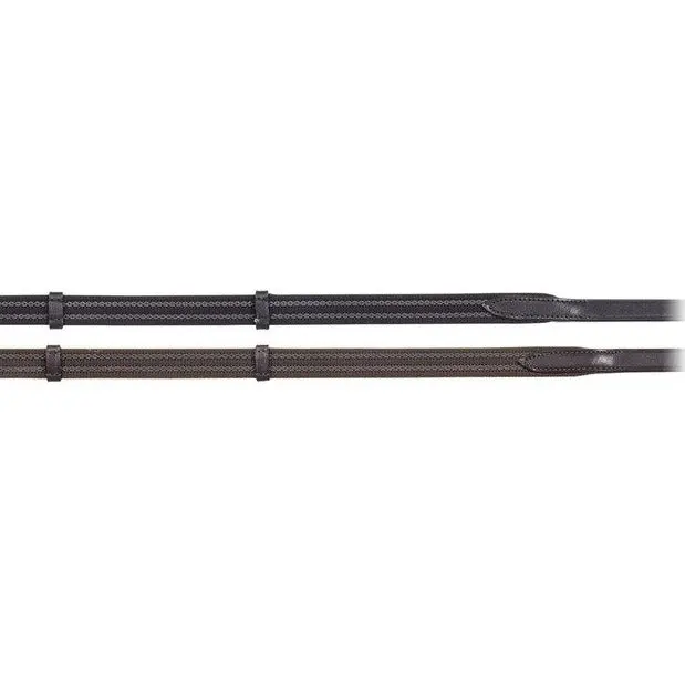 Camelot Rubberized Reins With Stops 1