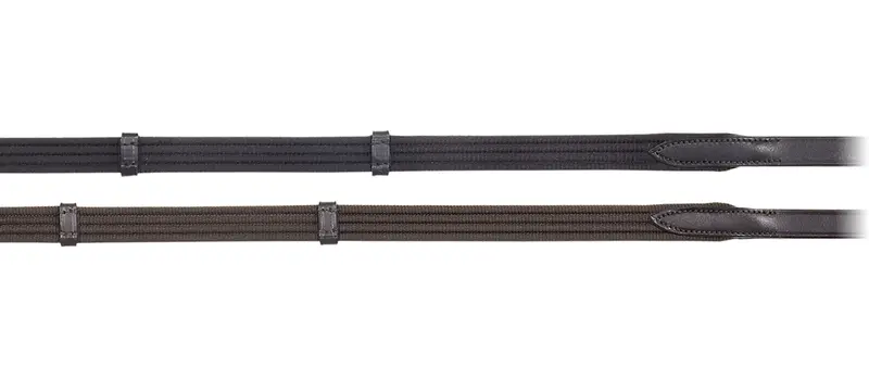 Camelot Web Reins With Leather Stops 1