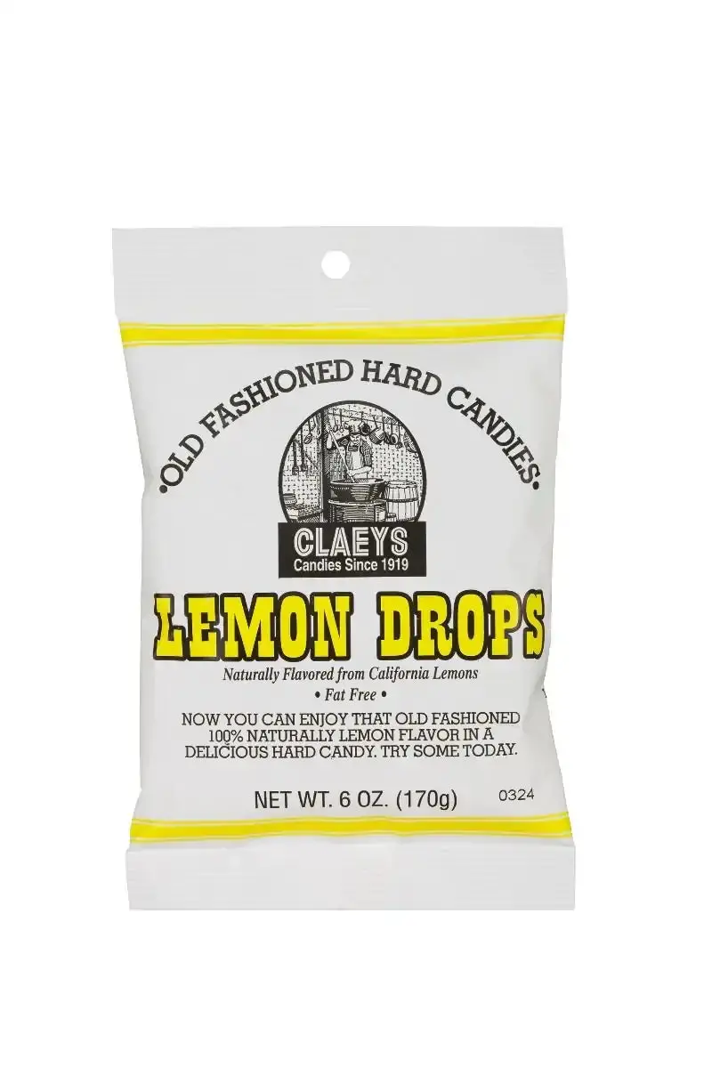 Candy Claeys Lemon Drop Candy 6 Oz 1