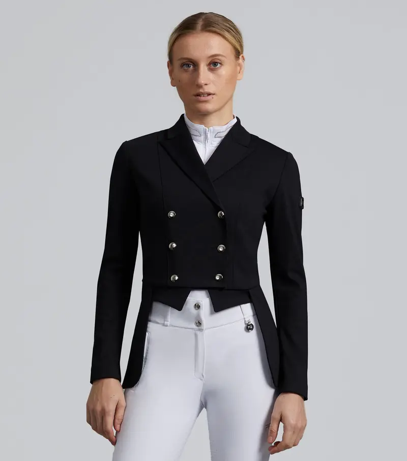 Capriole Ladies Short Tail Dressage Jacket Black 1
