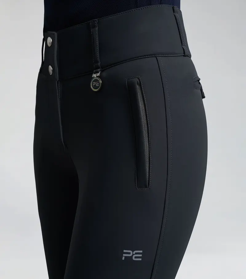 Carapello Ladies Full Seat Gel Riding Breeches Anthracite 3