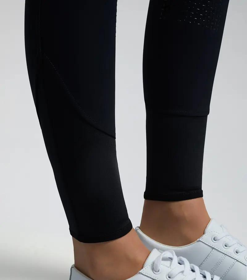 Carapello Ladies Full Seat Gel Riding Breeches Black 5