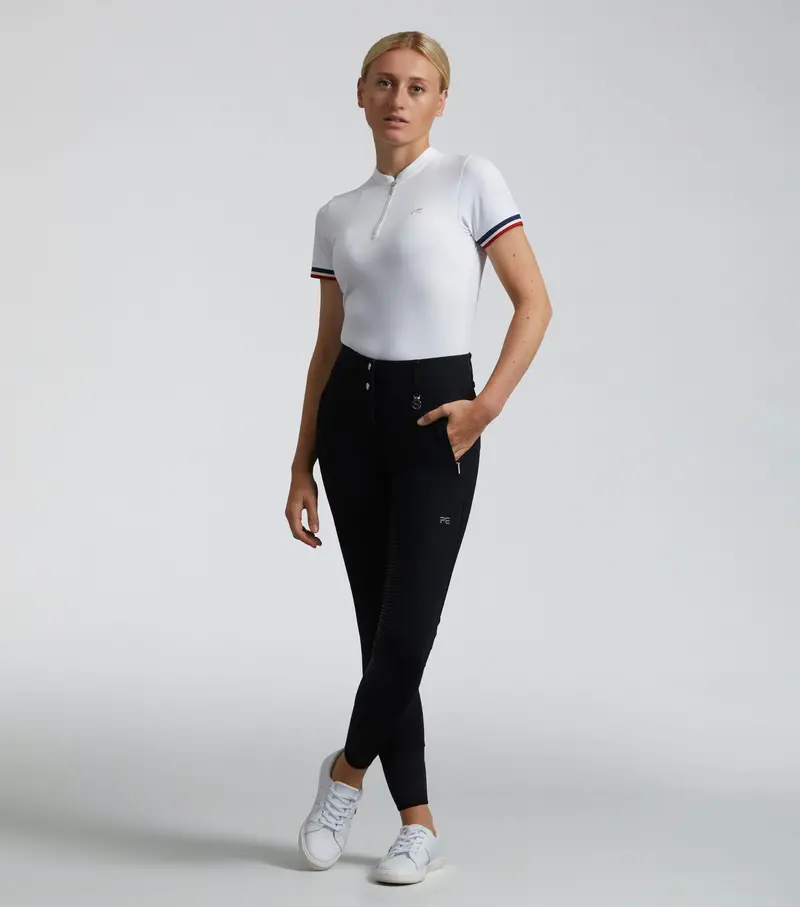 Carapello Ladies Full Seat Gel Riding Breeches Black 6