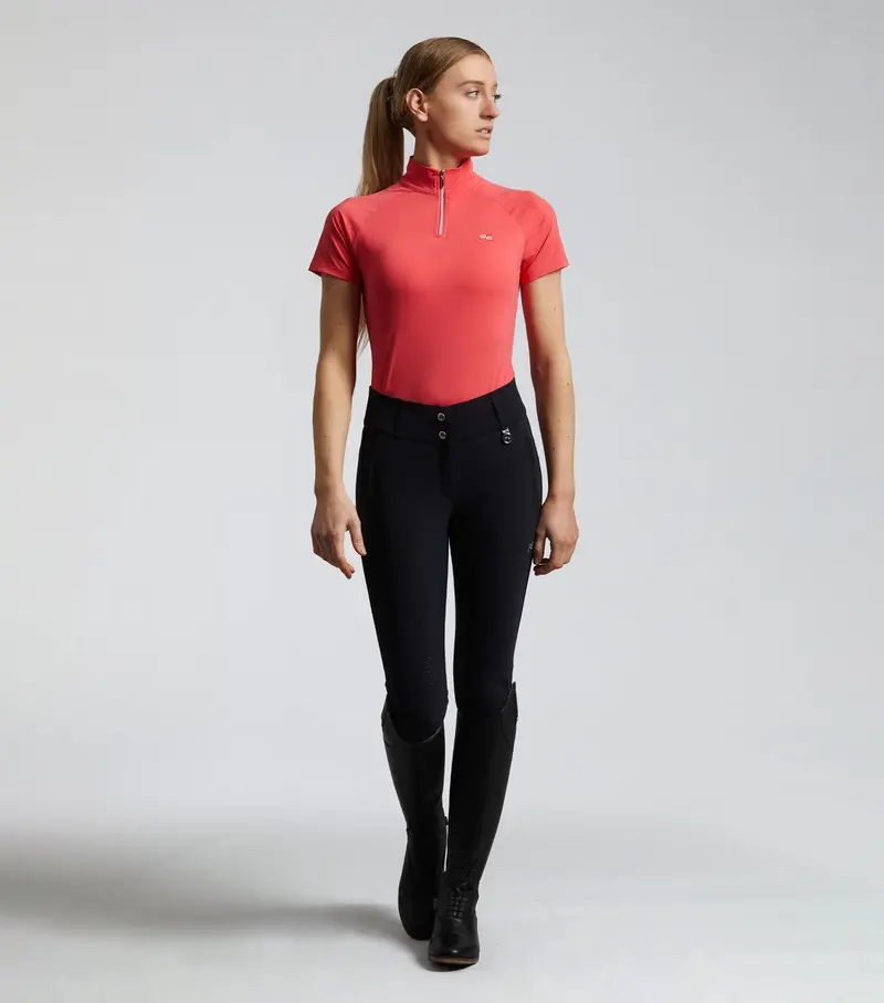Carapello Ladies Full Seat Gel Riding Breeches Navy 1