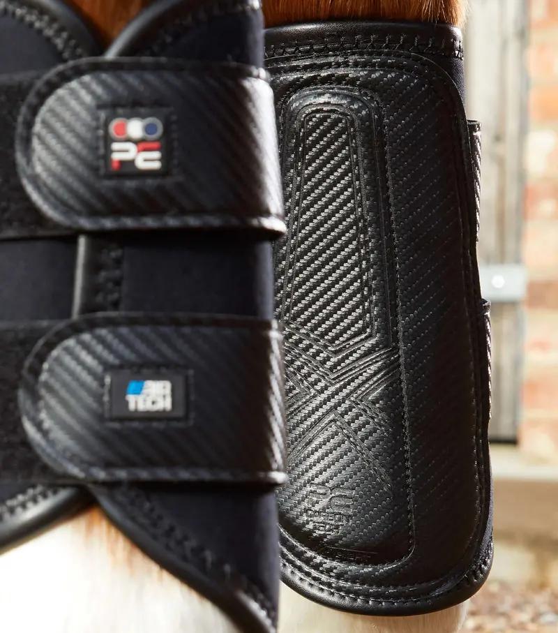Carbon Air-Tech Double Locking Brushing Boots Black 4