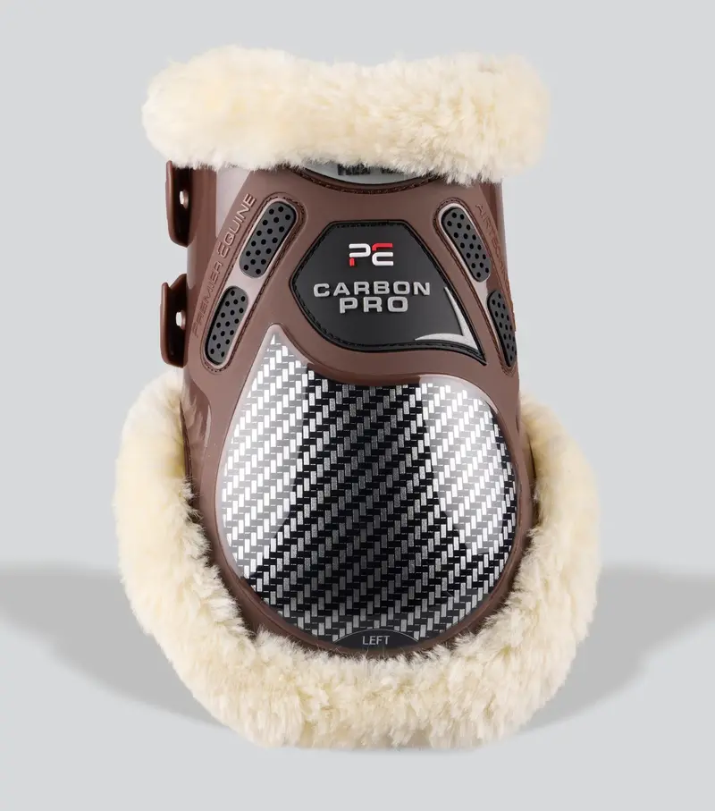 Carbon Pro Techno Wool Fetlock Boots Brown 2