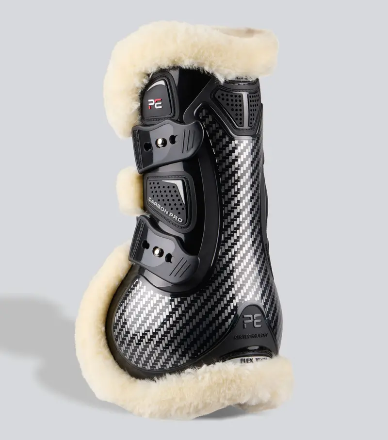 Carbon Pro Techno Wool Tendon Boots Black 1