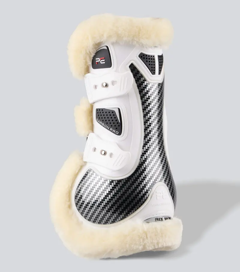 Carbon Pro Techno Wool Tendon Boots White 1