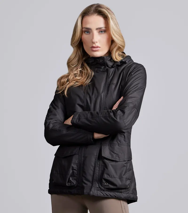 Cascata Ladies Waterproof Coat Black 1