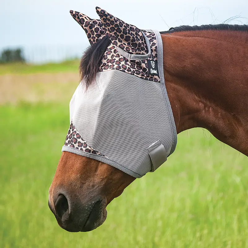 Cashel Crusader Pattered Fly Mask - Standard With Ears 1