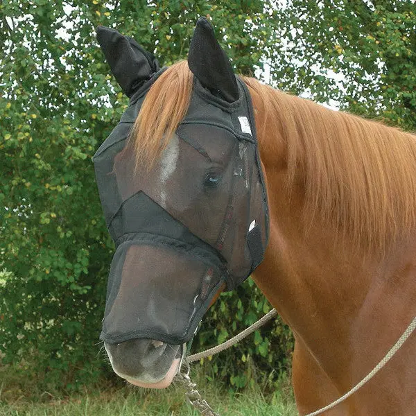 Cashel Quiet Ride Fly Mask- Long Nose With Ears 1