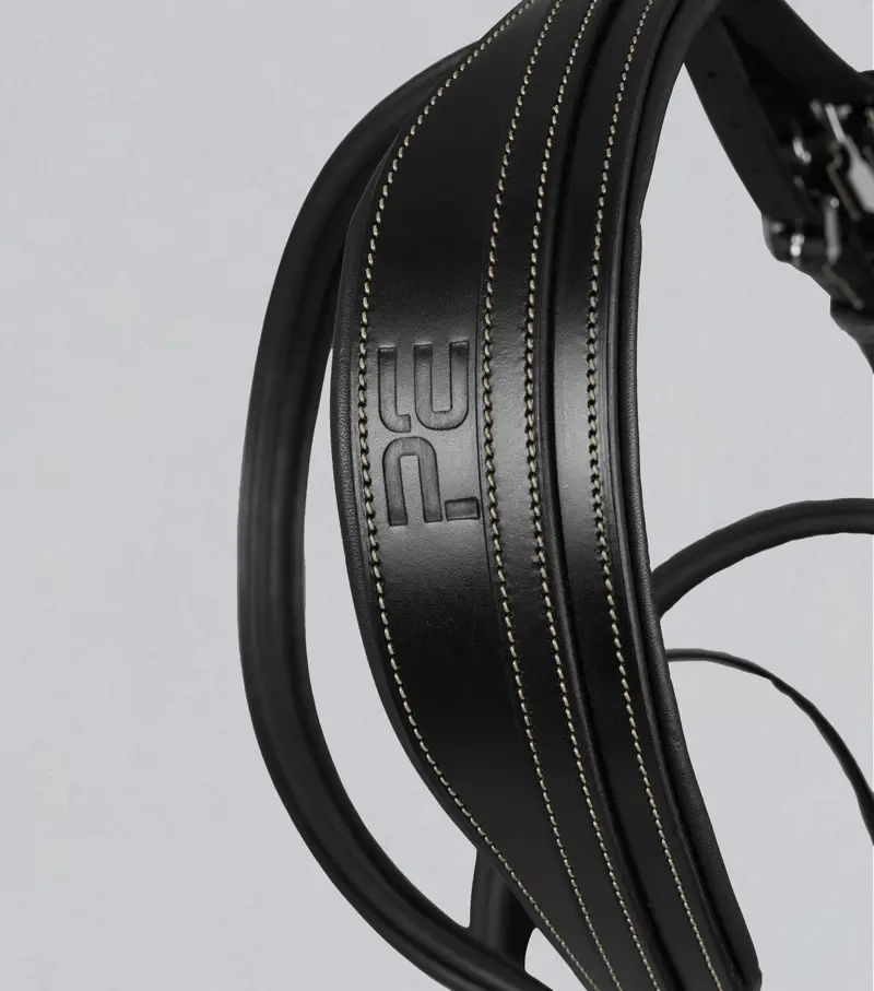 Cassano Snaffle Bridle Black 2