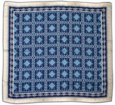 Catchfly Blue Geometric Wild Rag 1