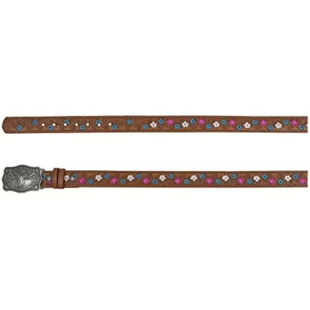 Catchfly Girl's Floral Embroidered Belt 1