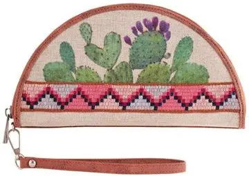 Catchfly Prickly Pear Cactus Semicircle Wallet 1