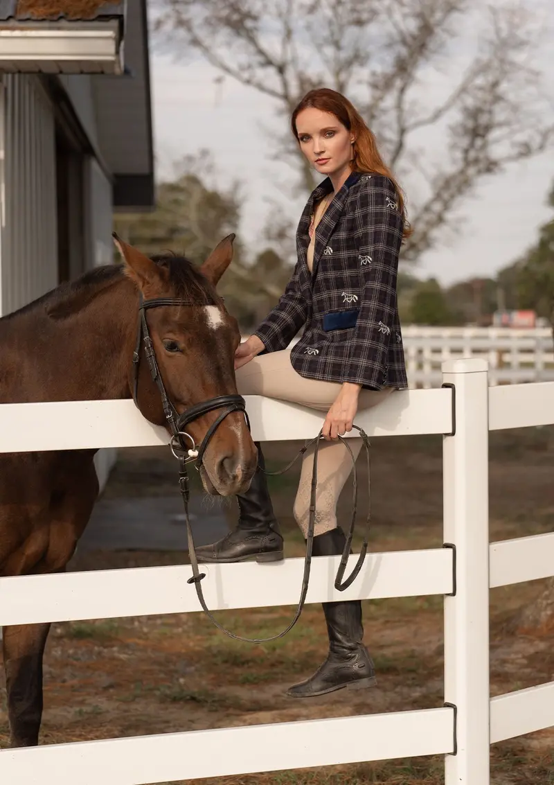 Cavaletti Blazer | Embroidered Italian Wool 1