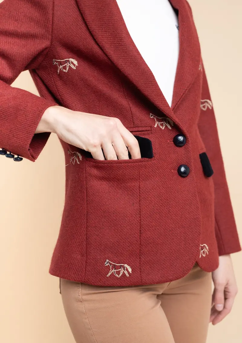 Cavaletti Blazer | Embroidered Italian Wool 10
