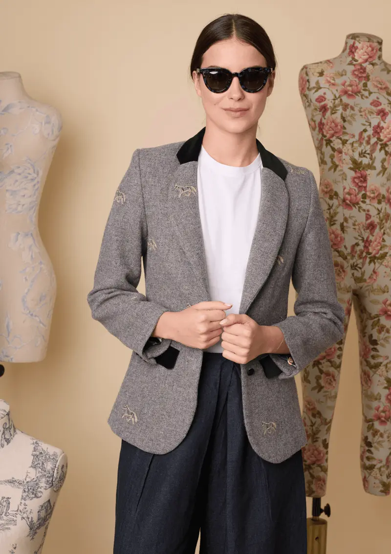 Cavaletti Blazer | Embroidered Italian Wool 13