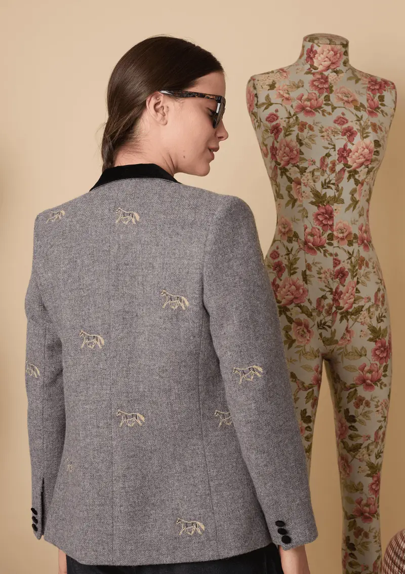Cavaletti Blazer | Embroidered Italian Wool 16