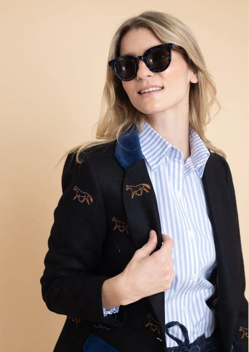 Cavaletti Blazer | Embroidered Italian Wool 20