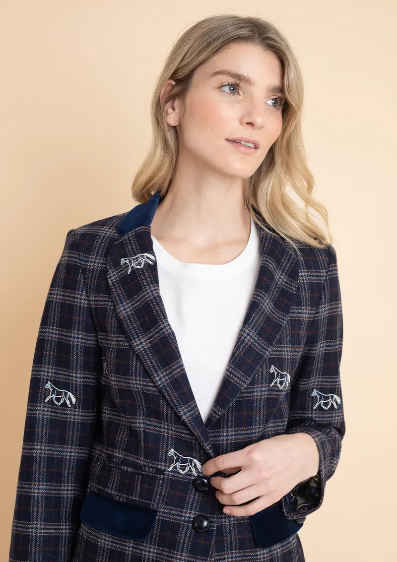 Cavaletti Blazer | Embroidered Italian Wool 4