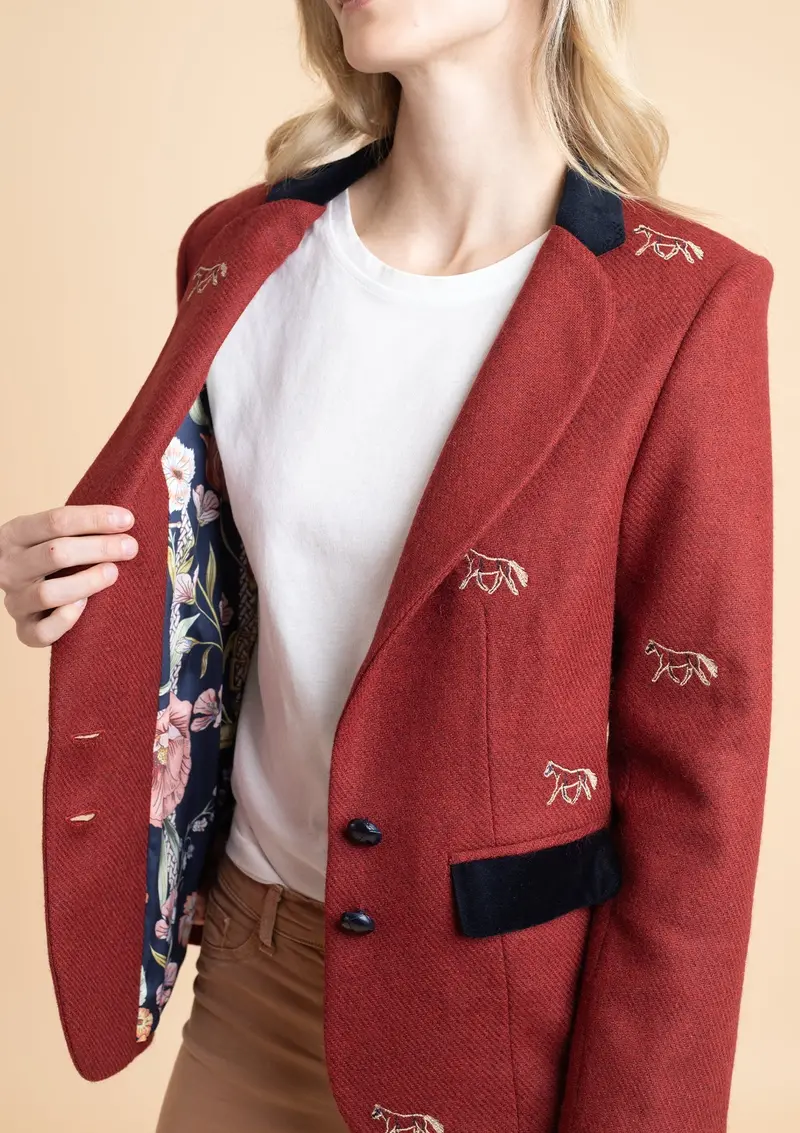 Cavaletti Blazer | Embroidered Italian Wool 9