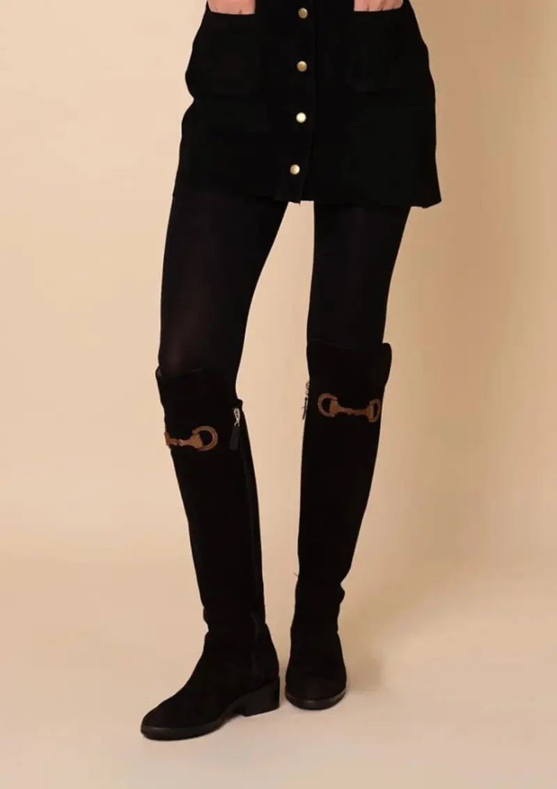 Cavalia Flat Boots | Suede 1