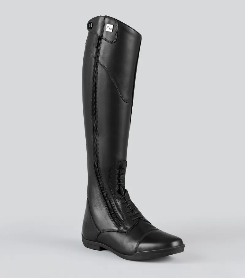 Cedo Womens Leather Field Tall Riding Boots Black 1