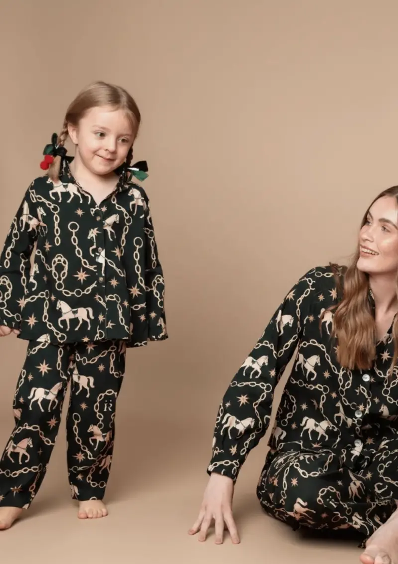 Celeste Children's Pj's Set | Long Sleeve | Magical Horse Print 1