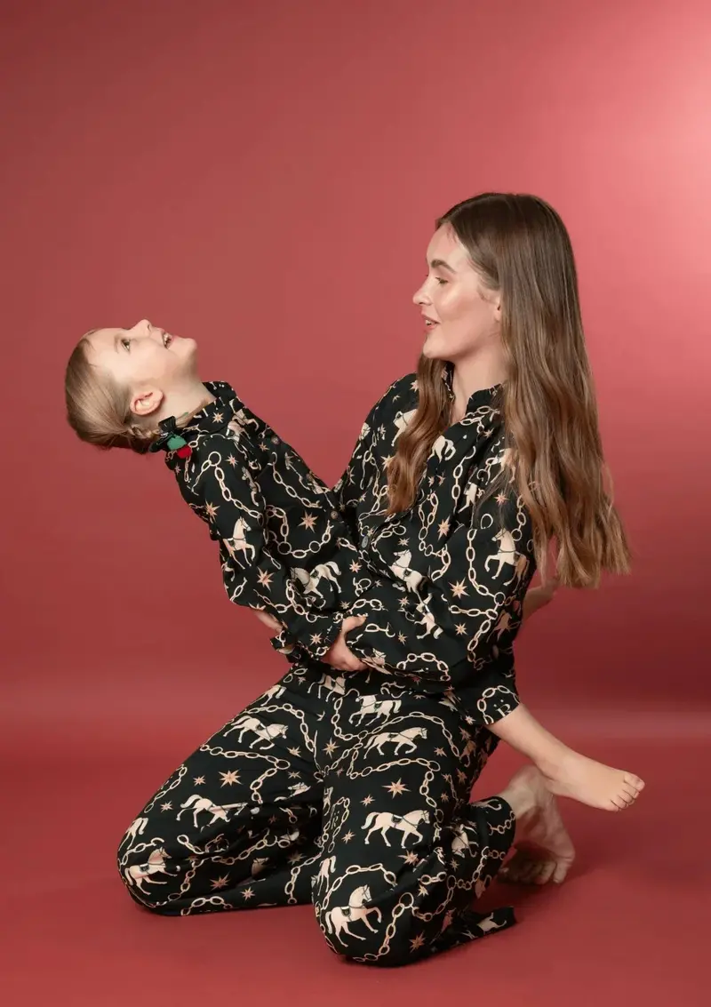 Celeste Children's Pj's Set | Long Sleeve | Magical Horse Print 1