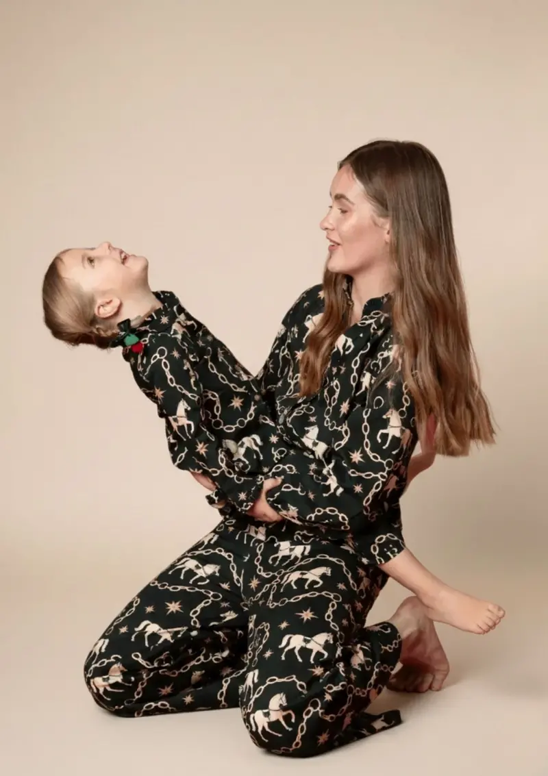 Celeste Children's Pj's Set | Long Sleeve | Magical Horse Print 2