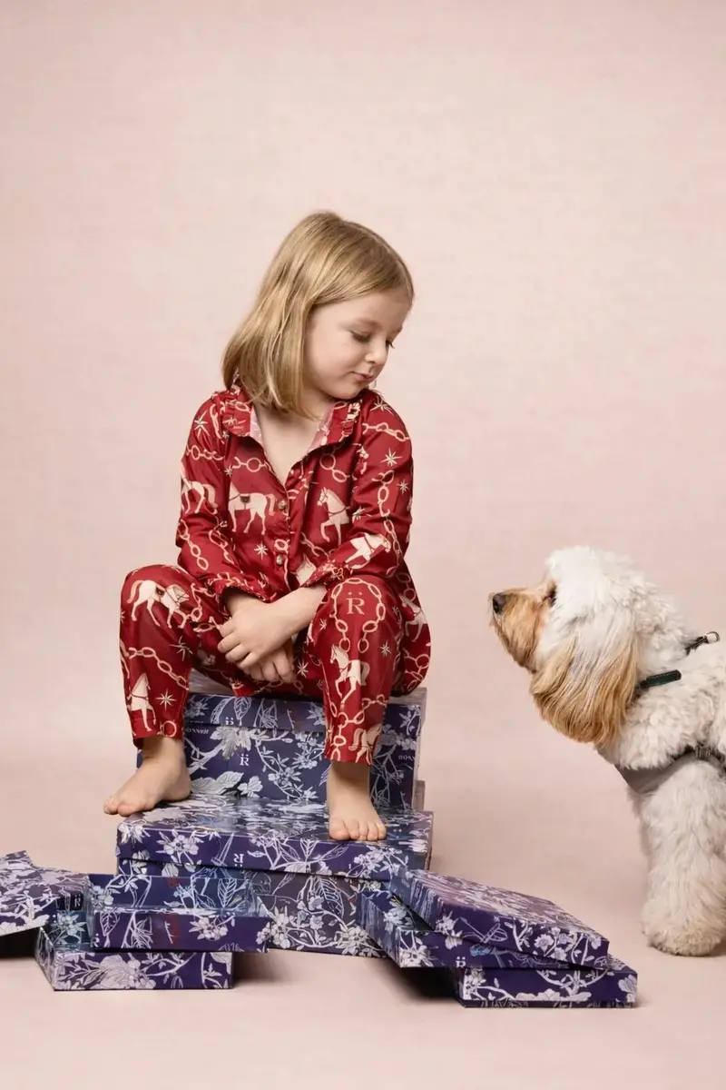 Celeste Children's Pj's Set | Long Sleeve | Magical Horse Print 3