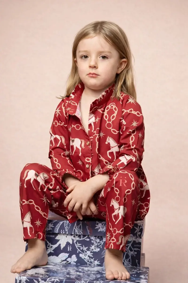 Celeste Children's Pj's Set | Long Sleeve | Magical Horse Print 4