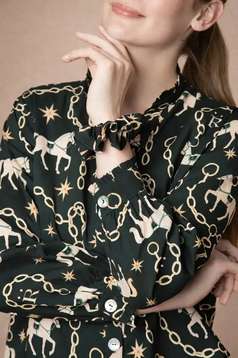Celeste | Hair Scrunchie | Magical Horse Print 1