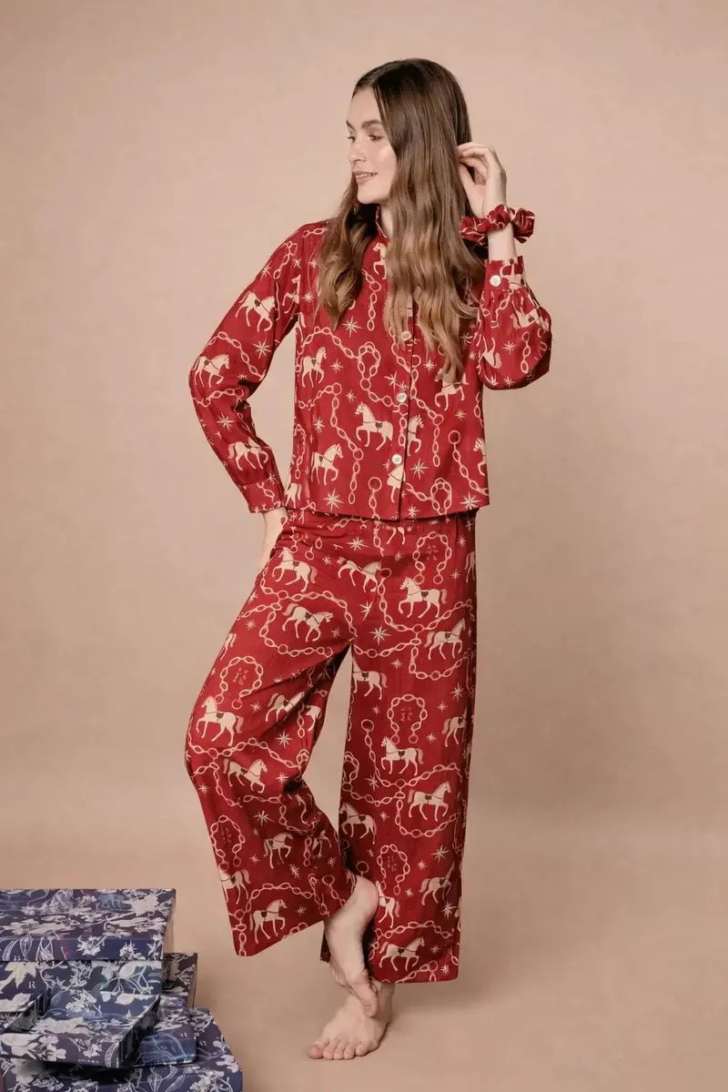 Celeste Pj's Set | Long Sleeve | Magical Horse Print 3