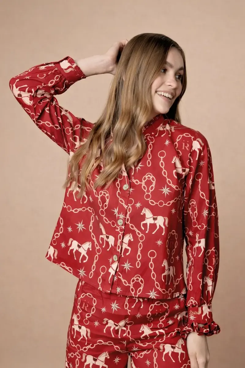 Celeste Pj's Set | Long Sleeve | Magical Horse Print 4