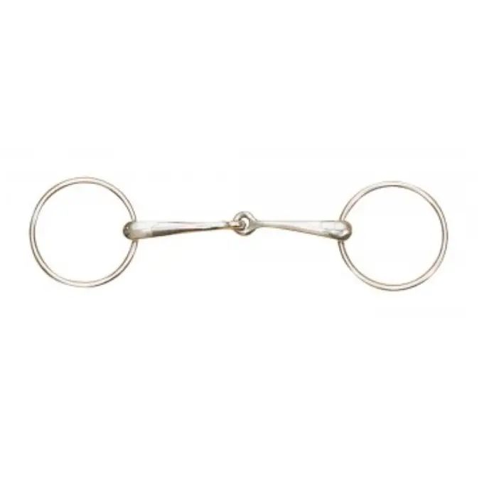 Centaur Medium Weight Hollow Single Joint Loose Ring Snaffle 1