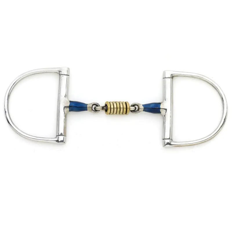 Centaur Stainless Steel King Dee Double Jointed Mouth With Loose Brass Roller Disks 1