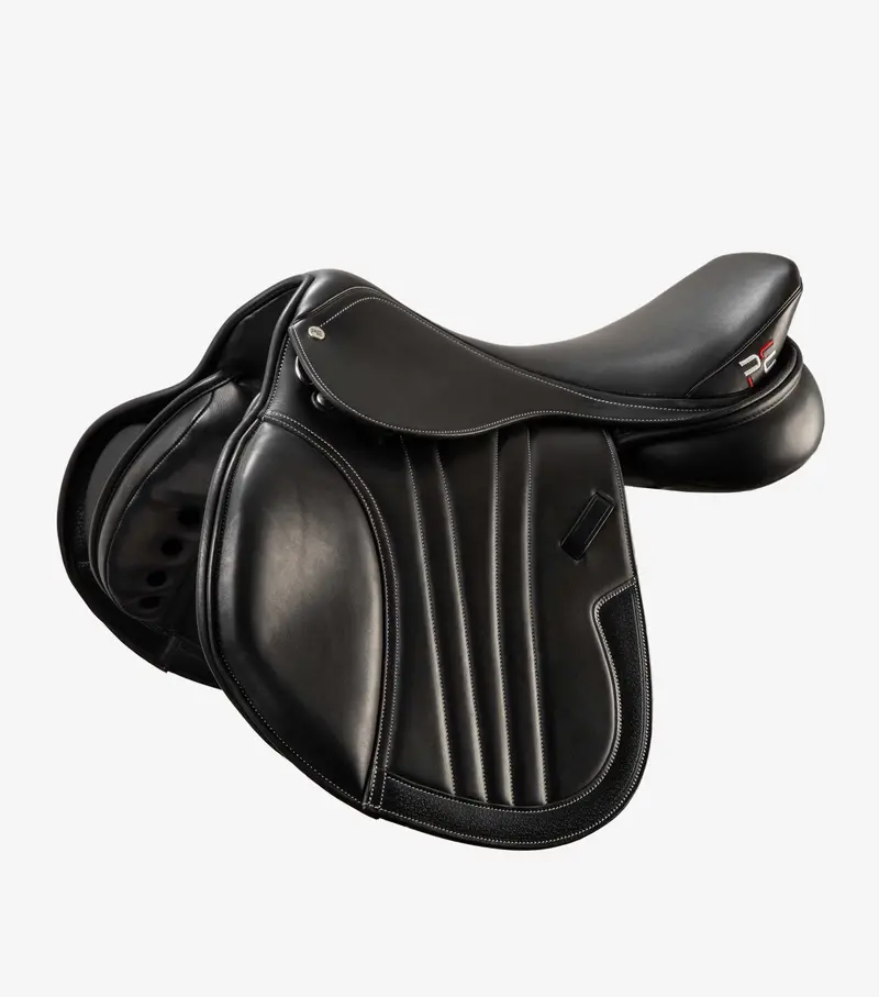 Chamonix Leather Close Contact Jump Saddle Black 1