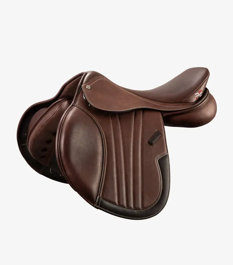 Chamonix Leather Close Contact Jump Saddle Brown 1
