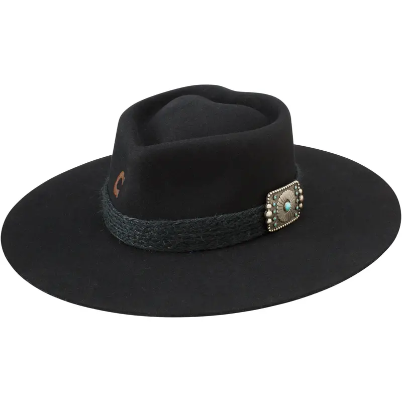 Charlie 1 Horse Black Fling Felt Hat 1