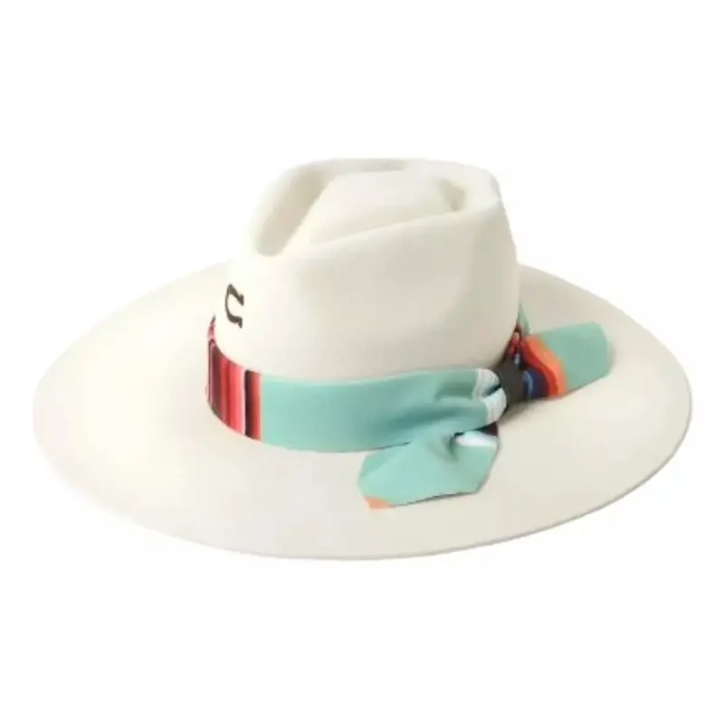Charlie 1 Horse Ivory Indian Lodge Felt Hat 1