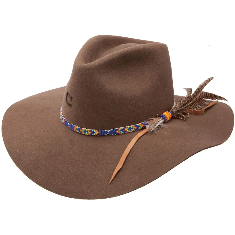 Charlie 1 Horse Ladies Acorn Gypsy Beaded Floppy Hat 2