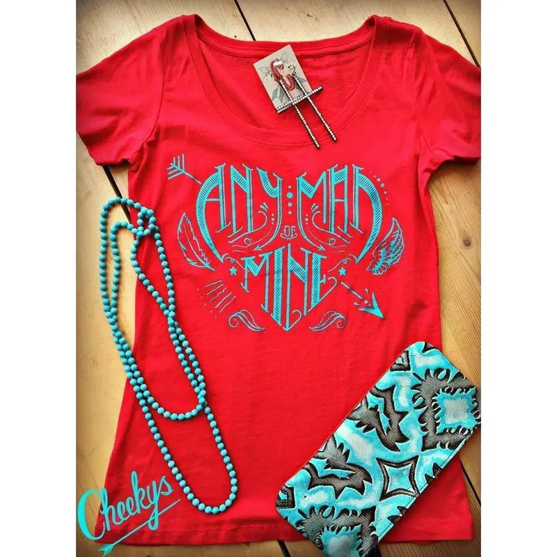 Cheekys Any Man Of Mine Scoop Neck Tee 1