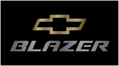 Chevrolet Blazer Lazer-Tag Acrylic License Plate (Black) 1