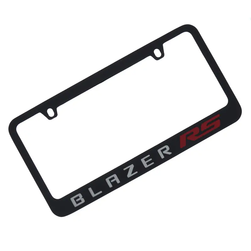 Chevrolet Blazer Rs License Plate Frame (Black) 1